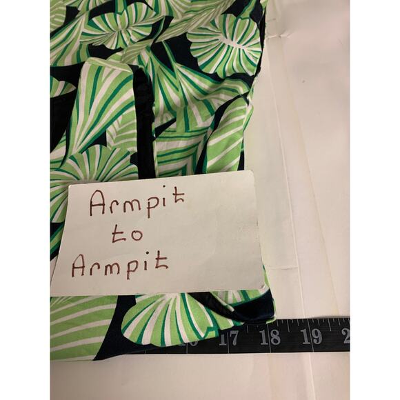 Maggy London Dress Shift Tropical Palm Causal Business Womens SZ 6 - Picture 5 of 8